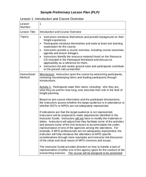 Lesson Plan Template 14 Free Word Pdf Documents Download