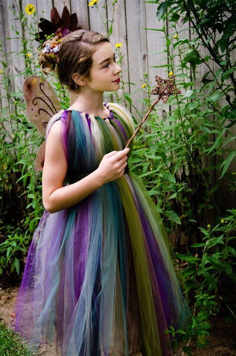 Forest Fairy Tutu Dress Flower Girl Costume By Rhiannakellydesigns