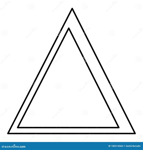 Delta Greek Symbol Capital Letter Uppercase Font Icon Outline Black