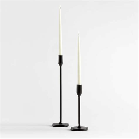 Megs Black Taper Candle Holders By Leanne Ford Set Of 2 Reviews