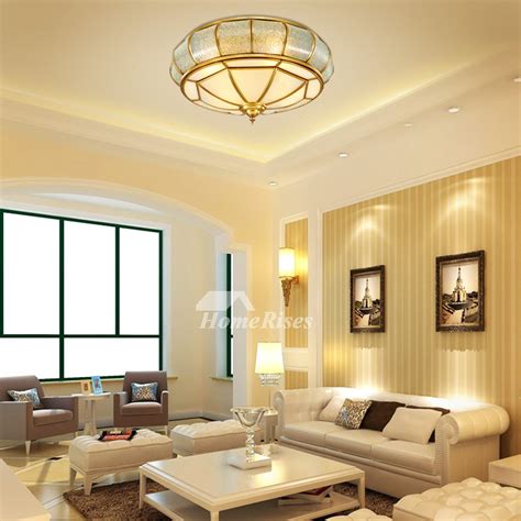 Flush mount light fixtures can complement virtually any room in your home. Round Ceiling Light Solid Brass European Style Flush Mount ...