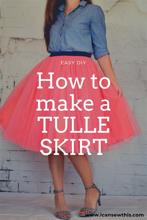 How To Make An Easy Tulle Skirt Diy Tulle Skirt Tulle Skirt Tutorial