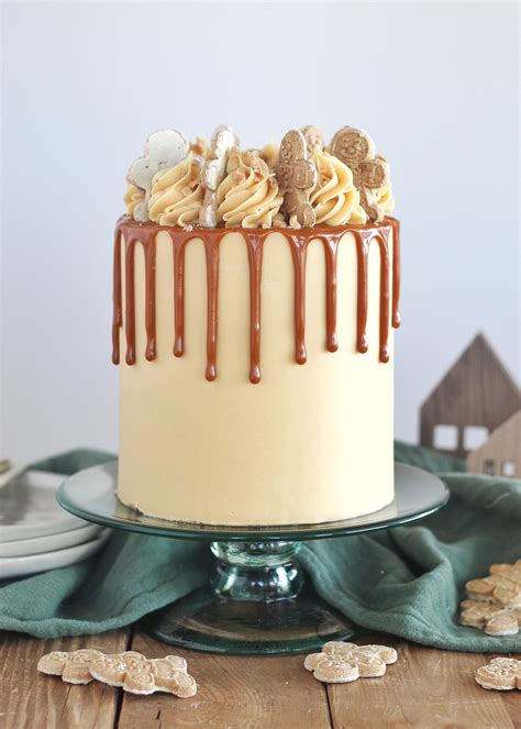salted caramel gingerbread cake with caramel drip cake by courtney