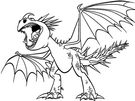 Como Entrenar A Tu Dragon Dibujos Animados Infantiles Para Colorear