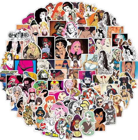 100 Pcs Pack Sexy Stickersfor Etsy