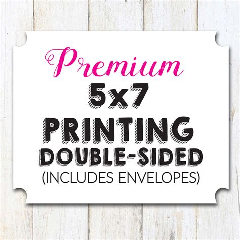 Premium 5x7 Printing Double Sided Card Printing