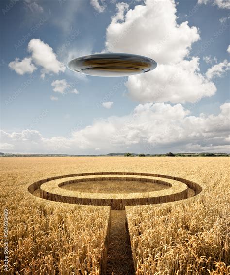 Stranger Summer Encounter A Ufo Leaves Crop Circles In A Wheat Crop On