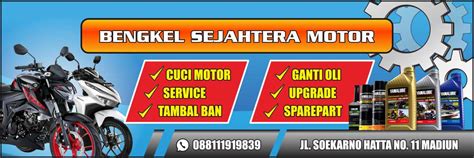Spanduk Bengkel Motor Cdr - Homecare24
