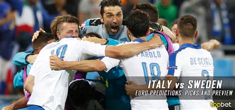 Euro 2021 already has the best four teams on the continent and the dream of becoming a european the quarterfinals put italy against belgium, one of the favorites in sports predictions, to win the title of king of europe based on their figures and an. Italy vs Sweden 2016 Euro Cup Group E Predictions and Picks