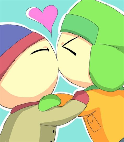 south park stan and kyle kiss