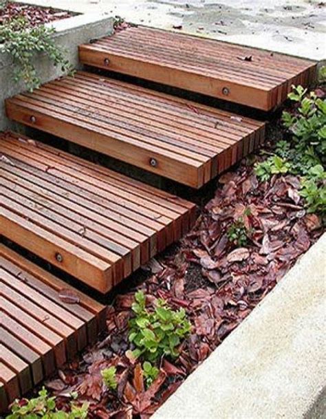 Timber steps #staircaseandsteps #landscaping #woodprojects #wood #