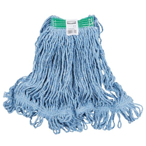 Rubbermaid Super Stitch Fgd21206bl00 20 Oz Blue Blend Looped End Wet Mop Head With 1 Headband