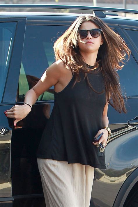 Selena Gomez Casual Street Style - Going to a Meeting in Los Angeles