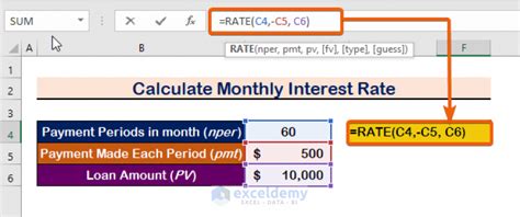 How To Calculate Interest Rate In Excel 3 Ways Exceldemy