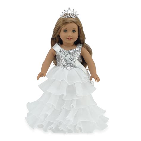 emily rose 18 inch doll clothes for american girl doll clothes pageant 18 inch doll dress with