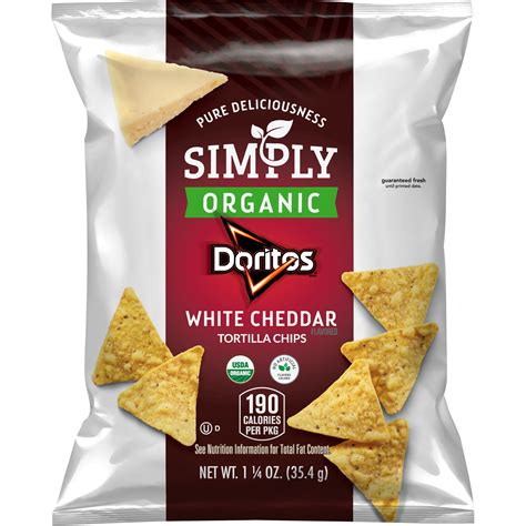 Doritos Simply Organic White Cheddar Flavored Tortilla Chips