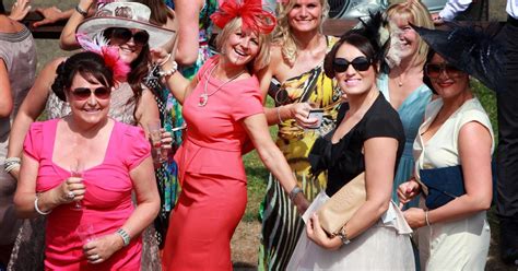 Ladies Day At Newcastle Racecourse Hats And Frocks At The Ready