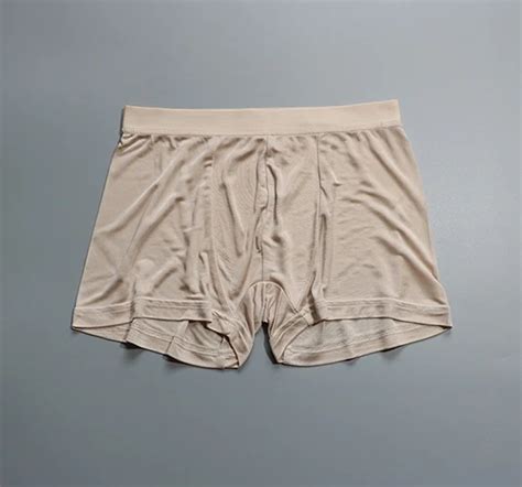 1pc Basic Style 50 Silk 50 Viscose Knit Mens Underwear Boxer Size M