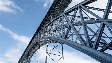 Bridge Steel Arch Bridge Structure And Road 4k Hd Wallpaper
