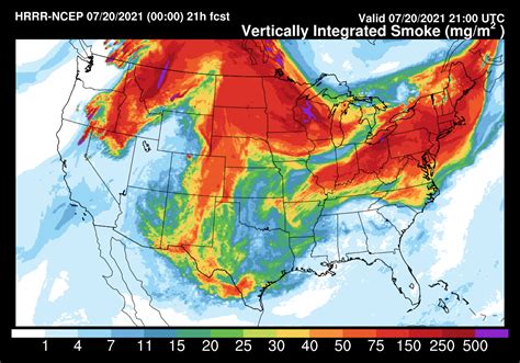 The View From Space As Wildfire Smoke Smothers Large Swaths Of North