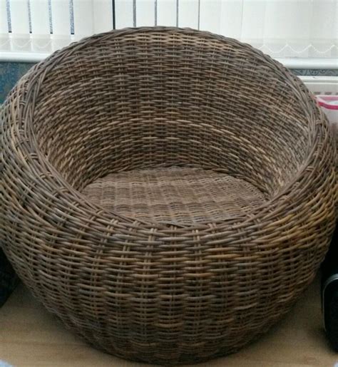 Large Round Wicker Chair Excellent Condition In Barnsley South
