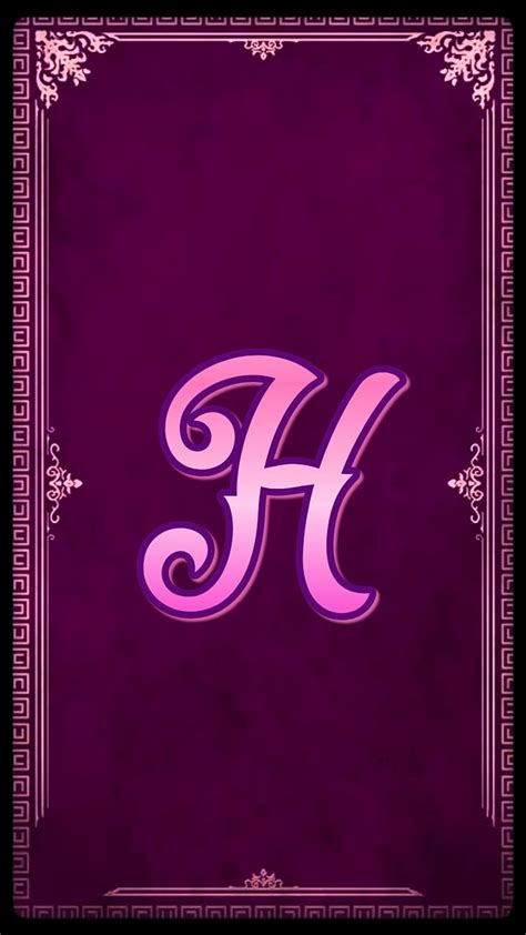 1920x1080px 1080p Free Download The Purple H Alphabet Girl