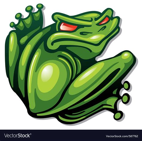 Green Frog Royalty Free Vector Image Vectorstock