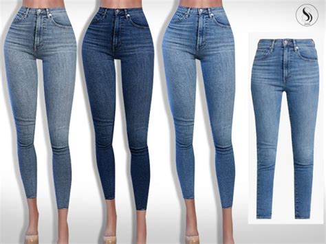 The Sims Resource Mile High Super Skinny Jeans By Saliwa • Sims 4