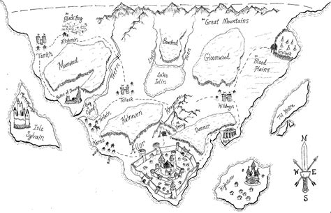 Art Completed My First Hand Drawn Dnd Map Presenting The Land Of