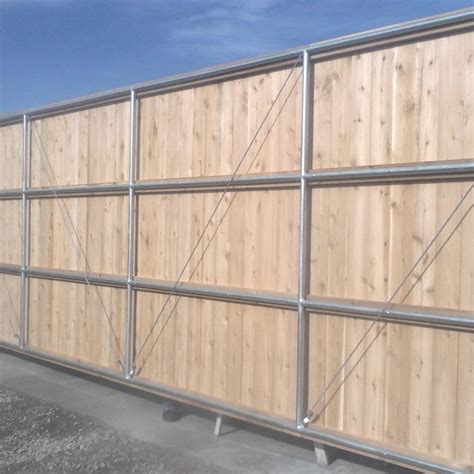 Inside View Of Wood To Steel Rolling Gate Slider Residential