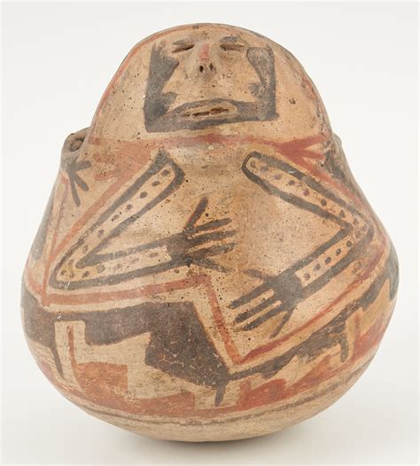 Lot 1120 Mayan Tripod Vase And Casas Grandes Human Effigy Jar 2 Items
