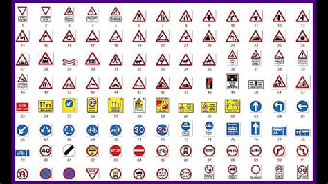 Driving Theory Test Section 11 Road Traffic Signs Part 1 Youtube
