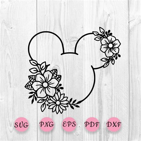 Maybe you would like to learn more about one of these? Disney Mickey floral svg Disney wreath svg Minnie mouse ...