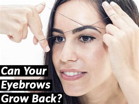 It gives me a sense of control to know what's normal and what's reasonable to expect. Can Your Eyebrows Grow Back | Home Remedies To Grow ...