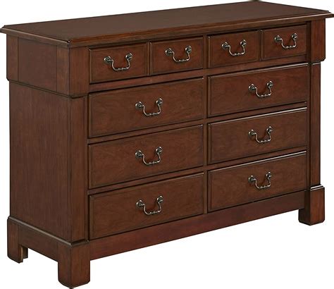 Amazon Com Home Styles Aspen Rustic Cherry Finish Dresser With Eight Drawers Mahogany Solids