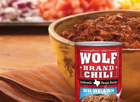 Wolf Brand Chili With Beans Nutrition