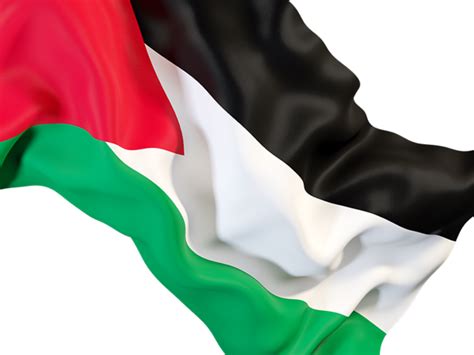 Waving Flag Closeup Illustration Of Flag Of Palestinian Territories