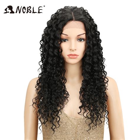 Noble 30 Inches Long Curly Wigs For Black Women 1b Afro Kinky Curly