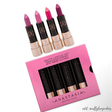 Neu Anastasia Beverly Hills Pinks And Berries Matte Mini Lipstick Set ⋆