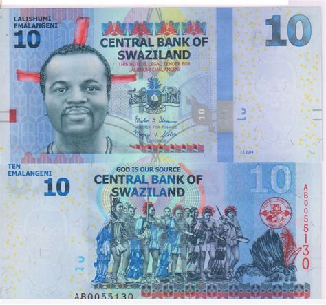 Central bank of eswatini is on facebook. Swaziland - Central Bank, 1986 , 10 lilangeni Unc currency ...