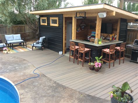 Backyard Bar Just Finished My Backyard Bar Shed Cozyplaces Shop Our