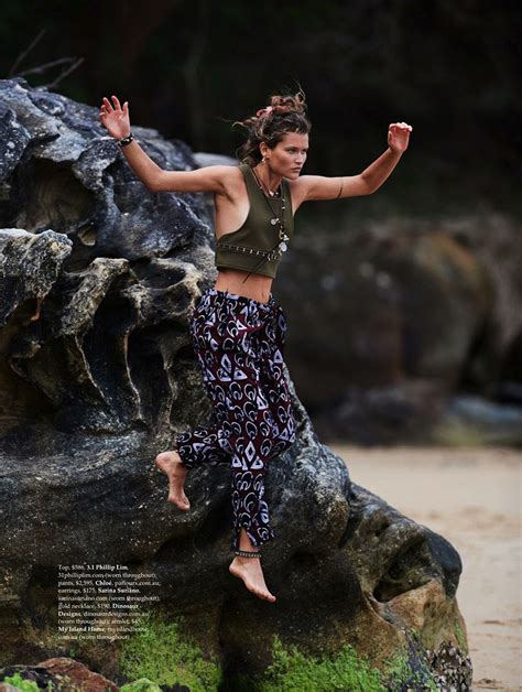 Chloe Lecareux Gets Wild In Gilles Bensimon Images For Elle Australia November Anne Of