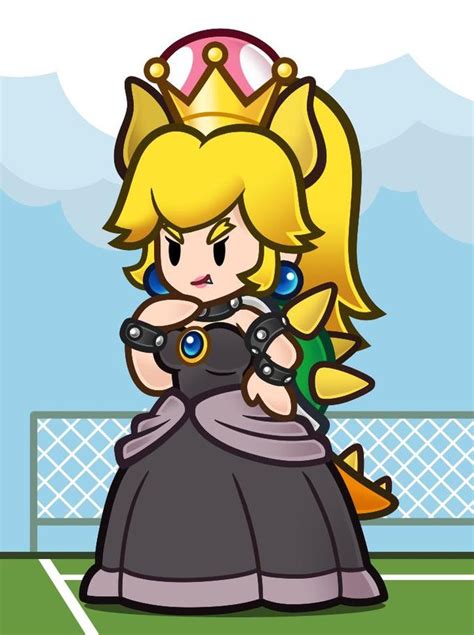 Bowsette In Paper Mario Ttyd Style Bowsette Paper Mario Super Mario Art Mario