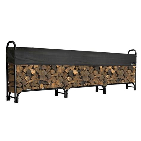 Shelterlogic 12 Ft Firewood Rack With Cover 90403 The Home Depot