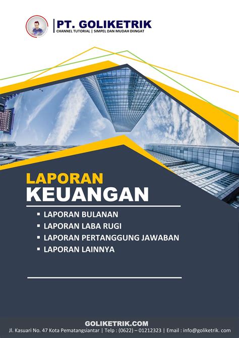 Cover Laporan Keuangan Menarik Format Docx Word Mudah Edit Cocok