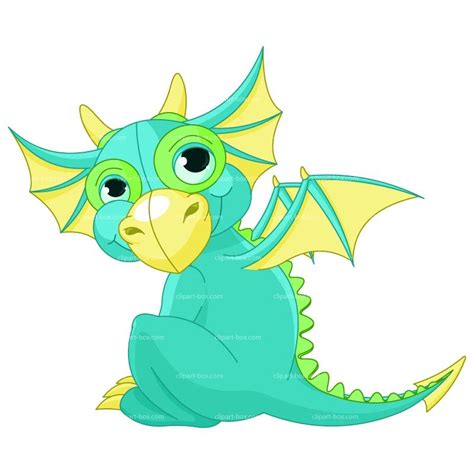 Cute Dragon CLIPART BABY DRAGON Royalty Free Vector Design