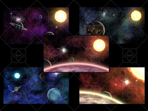 10 Parallax Space Backgrounds 01 Gamedev Market