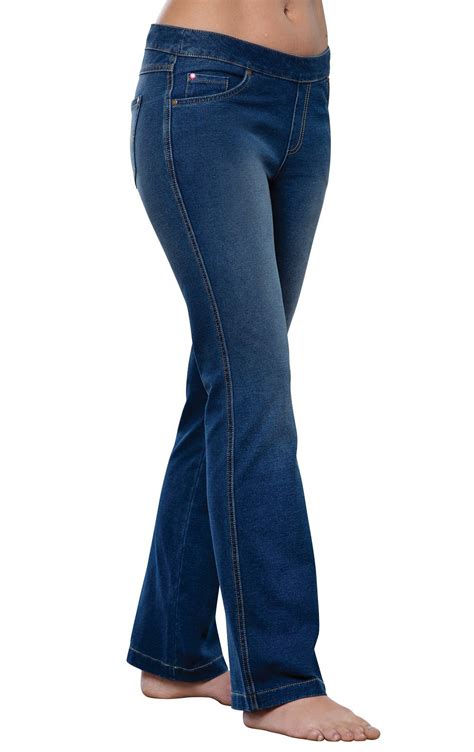 Apc Pajamajeans Womens Petite Bootcut Stretch Knit Denim Jeans