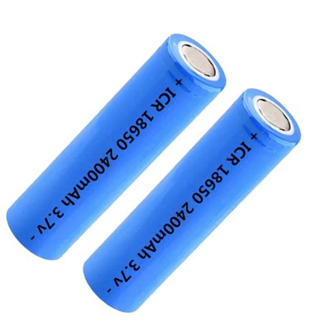 18650 Li Ion Rechargeable Battery 37v 2400mah Icr18650 Lithium