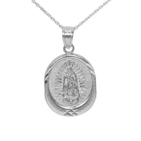 Sterling Silver Virgin Mary Necklace